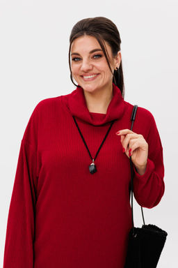 Платье ANELLI 1740 красный бархат  фото 4