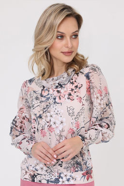 Блузка женская 7049-27/06/Кремовый, розовый - Rise фото 2