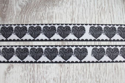 Лента репсовая 2,5 см с рисунком Сердце SF-1259-5 (ошибка в тексте) - Больше подарков фото 2