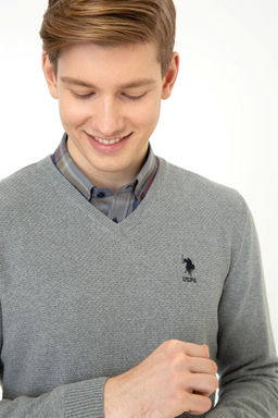 Мужская серая мелан Неожиданная скидка в корзине - U.s. polo assn фото 2