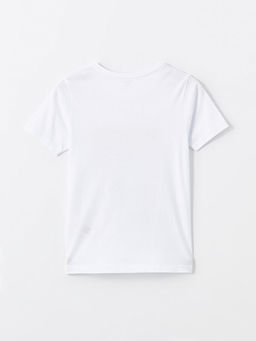 Bisiklet Yaka Bask?l? K?sa Kollu Erkek ?ocuk Pijama ?st - Waikiki фото 2