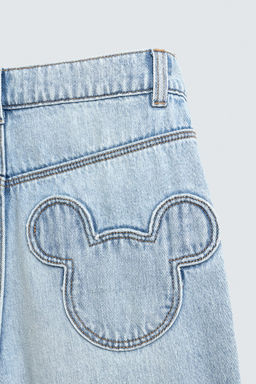 LOOSE FIT JEANS WITH MICKEY SILHOUETTE PATCH HARRY LAMBERT FOR ZARA X DISNEY  фото 4