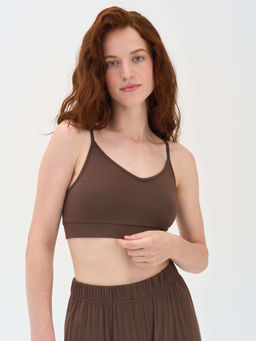 Топ на регулируемых лямках "Шоколад" женский