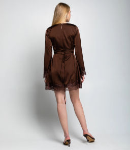 Платье #КТ982 (1), шоколадный - Dommod фото 4