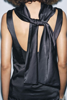 ZW COLLECTION SATIN SLEEVELESS TOP - Zara фото 4