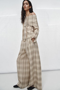CHECK TROUSERS ZW COLLECTION - Zara фото 3