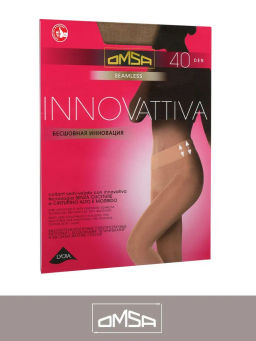 Колготки Omsa INNOVATTIVA 40 (бесшовные) (30/5) - fumo  фото 5