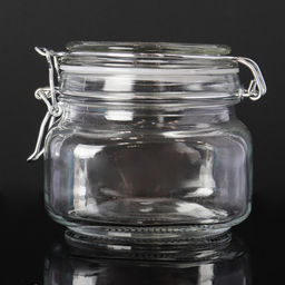 Банка для сыпучих c бугельным замком 500мл/О801 арт 685240