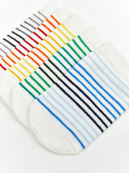 ?izgili Erkek Bebek Patik ?orap 5li