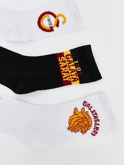Galatasaray Desenli Erkek ?ocuk Soket ?orap 5li