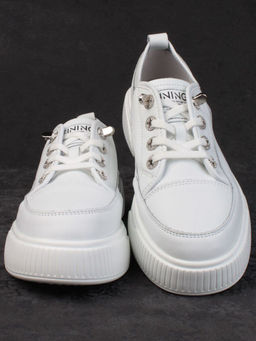 05-SD8-1D WHITE Кроссовки женские (натуральная кожа) - Фабричный китай фото 9