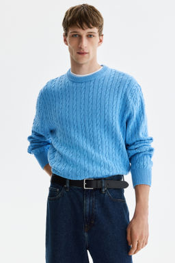 Jersey en punto trenzado Regular Fit - H&m фото 4