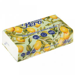 Полотенце бумажное 2-х слойное "Grand Pero" 100л, 33м, V сложение (Россия)