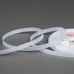 Цена за 3 шт. Лента репсовая, 6 мм, 23±1 м, белая №01