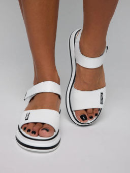 Сандалии жен. белые, 703641-7, н/кожа