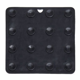 Коврик для лизания на присосках 18.518.5 см, TPE, чёрный - Пижон фото 4