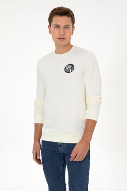 Erkek Krem Sweatshirt