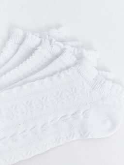 Desenli K?z ?ocuk Patik ?orap 5li