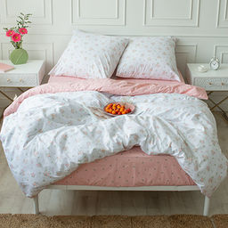 КПБ Традиция 2 спальный с европростыней, поплин, 100% хлопок, пл.110 гр./кв.м Ботанический сад Пододеяльник 177*217, простыня 217*240, наволочка 70*70 (2 шт.)  фото 22