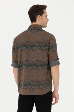 Мужская рубашка антрацитового цвета с длинным рукавом - U.s. polo assn фото 12