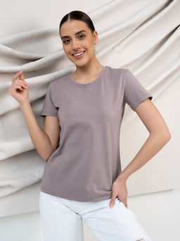 Футболка женская Grande, цв. Сиреневый - светлый