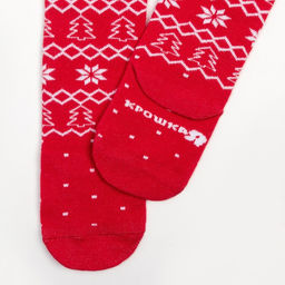 Колготки Крошка Я «Мишка», красный, рост 62-68 см