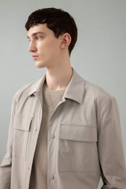 Куртка-рубашка стандартного кроя с воротником-поло - Defacto фото 4