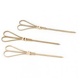 Шпажки бамбук 12 см "Узелок Сердце"