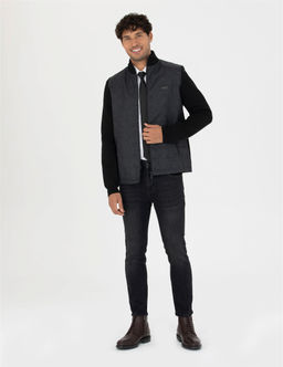 Siyah Slim Fit Fermuarl_ Triko H_rka - Pierre cardin фото 4