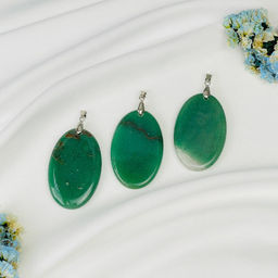 Кулон из зеленого Кварца