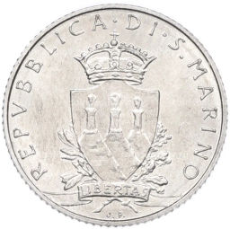 Монета 2 лиры 1979 года Сан-Марино
