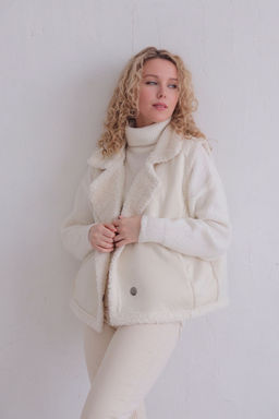 12173 Жилет из искусственного меха белый - Martichelli фото 5