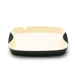 3906 GIPFEL Форма для запекания MAJOLICA с решеткой 36х24,5х6см. Цвет: темно-зеленый. Материал: жаропрочная керамика  фото 3