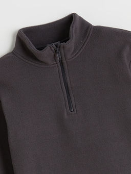 Dik Yaka Erkek ?ocuk Polar Sweatshirt