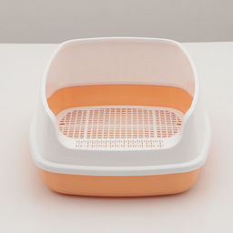 Туалет Айша S с высоким бортом и сеткой, 45 х 35 х 18,5 см, бежевый - Simaland фото 2