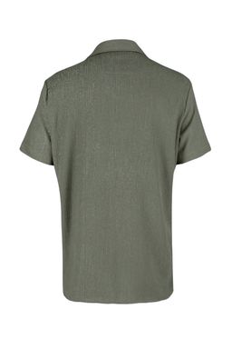 TRENDYOL MAN Haki Regular Fit K?sa Kol Yazl?k Dokulu Burumcuk Orme Gomlek TMNSS23GO00055 - Trendyolmilla фото 11