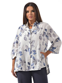 вискоза со льном, дышащая легкая рубашка