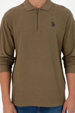 Мужской свитшот цвета хаки Неожиданная скидка в корзине - U.s. polo assn фото 6