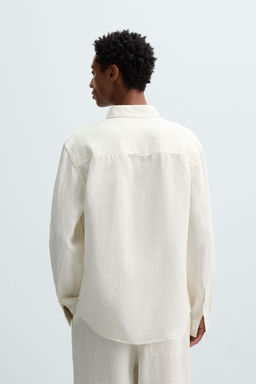 RELAXED FIT 100% HEMP SHIRT - Zara фото 3