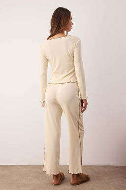 Tas Baby Overloklu Fitilli Orme Pijama Tak?m? THMAW26PT00122 - Trendyolmilla фото 4