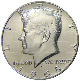 1/2 доллара (50 центов) 1968 года D США
