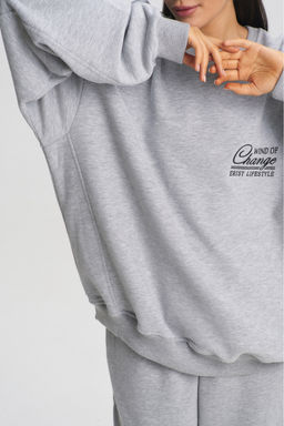 Свитшот Wind of change Light Grey - Erist store фото 18