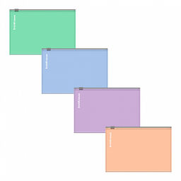 Цена за 12 шт. Zip-пакет пластиковый ErichKrause Matt Pastel Bloom, A4, непрозрачный, ассорти (в пакете по 12 шт.)  фото 13