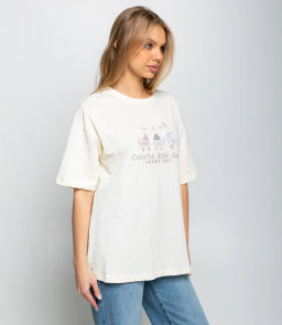 Футболка #КТ8802 (8), кремовый