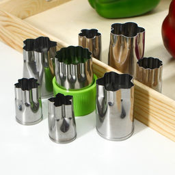 Набор овощерезок «Вкус», 8 предметов, зелёный