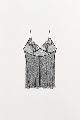 LACE STRAPPY TOP - Zara фото 6