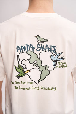 Футболка Белый ANTA SKATE SS Tee  фото 5