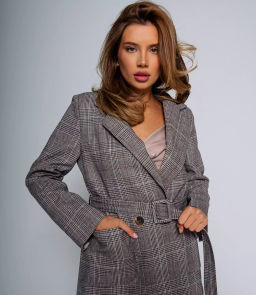 Пиджак #КТ1958 (1), серый
