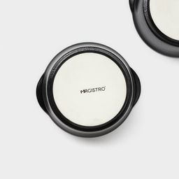 Блюдо для подачи Magistro Carbon, 200 мл, 11.5×10.3 см, керамика, набор 2 шт., чёрное