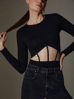 Джемпер женский CONTE ELEGANT LD 2191 black-beige black-beige  фото 4